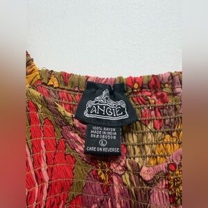 Angie Floral Smocked Top